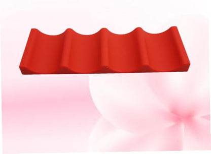 IMIKEYA Novelty Silicone Beer Bottle Mat Organizer Stacking Beverage Rack for Fridge Bar Picnic Easy to Clean Lightweight and Red Beer Holder for Cans and Bottles
