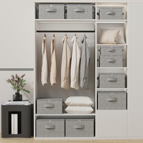 Underbed Storage Boxes with Zippers,15.7x11.8x7.8in,Grey,2 Pack - Image 3