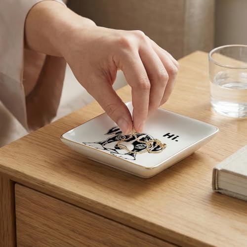 Funny Pit Bull Hi Dish Tray for Entryway Table Decor - Image 2