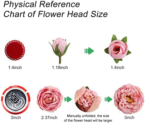 Artificial Peonies Silk Flowers, Pink Faux Peony Bouquet 4 Bundles Florals Arrangements for Farmhouse Home Boho Wedding Table Centerpiece, Fake Plastic Flowers Bulk for Vase Decoration (Blush Pink) - Image 6