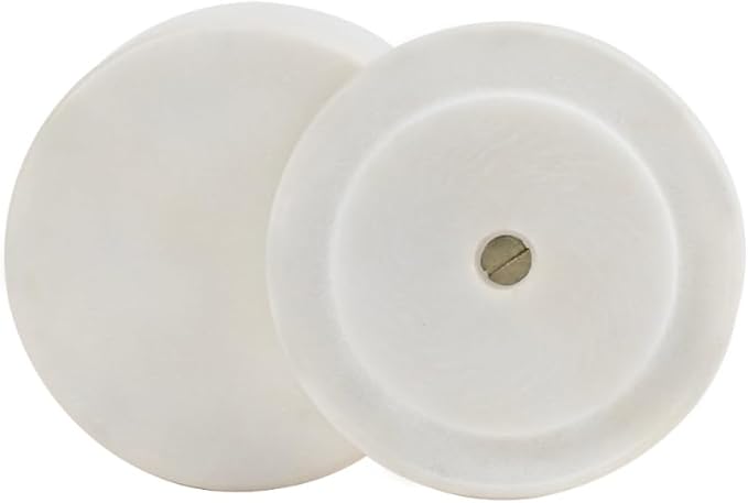 Handmade Marble Box with Metal Knob 3x3x3 - Marble Salt Cellar with Lid, Salt and Pepper Containers
