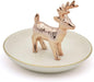 Antler Jewelry Tray Ring Dish Holder, Rose Gold Stand With Tray Display Organizer, Jewelry Hanger Rack for Hanging Necklaces, Rings, Earrings, Bracelet Best Gifts.
