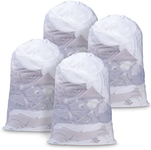 Meowoo 4Pcs Large Mesh Laundry Bag, 24×36inch by MeowooOfficial