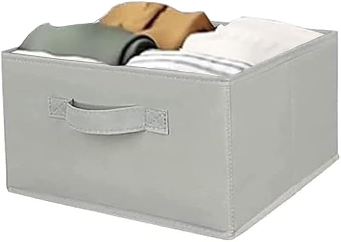 Hanging Shelf Closet Storage Organizer Removable Drawers ，Hanging Storage Organizer Hanging Sweater 2 Sock Underwear Drawers for Closet, Bedroom, Light Grey