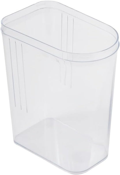 keeeper Paola Jug Box for Dry Food, Adjustable Dosing Lid, Plastic, 1.5 L, 11.5 x 7 x 21 cm, White