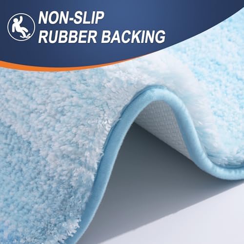 OLANLY Luxury Toilet Rugs U-Shaped 24x20, Soft Absorbent Microfiber Mat - Image 5