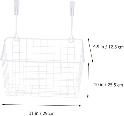 Ciieeo Cabinet Storage Basket over Door Hanging Organizer Hanging Rack for Desk Kitchen Closet