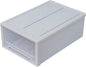 Luxshiny Transparent Stackable Plastic Drawer Storage Box Lightweight Clothes Organizer and Shoe Holder for Bedroom and Living Space-saving Household Container with Large Capacity for Daily