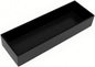 Bamboo Kitchen Drawer Organizer Black Box - Utensil Organizer Silverware Tray Cutlery Holder, Desk Supplies & Accessories, 12"*4"*2"