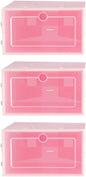 Cabilock Shoe Storage Bin 6 Pack Foldable Shoe Boxes Clear Plastic Containers Closet Organizers