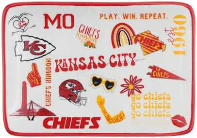 The Memory Company Officially Licensed NFL Team Spirit Ceramic Trinket Tray, Decorative Storage Catch-All, Home & Office Organizer, Gift for Football Fans - Image 2