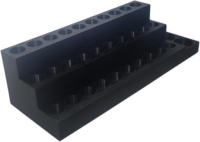 ScentB Perfume and Cologne Holder for New Vials | Holds 30 Spray Bottles and 3 Cases | Display ScentB Sprays | Bathroom Organization (No Logo, Pink)
