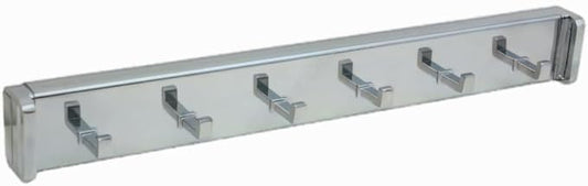 Design-R Pull-Out Belt Rack for Belts, Ties and Scarves, Accessories Storage Hanger with Mounting Hardware (Chrome)