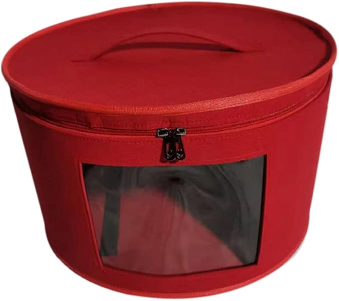 Hat Box Organizer Round Travel Hat Boxes Foldable Hat Storage Bag with Lid Hat Storage Box Hat Boxes D
