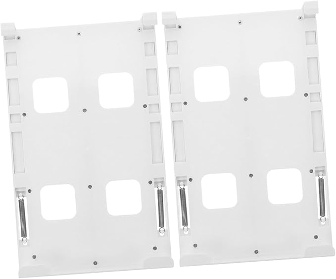 ARTIBETTER 2pcs Hanging Refrigerator Drink Organizer Dual Row Can Holder for Diameter Soda Beer Beverage Cans Sturdy Hips Material Storage Rack for Fridge Pantry