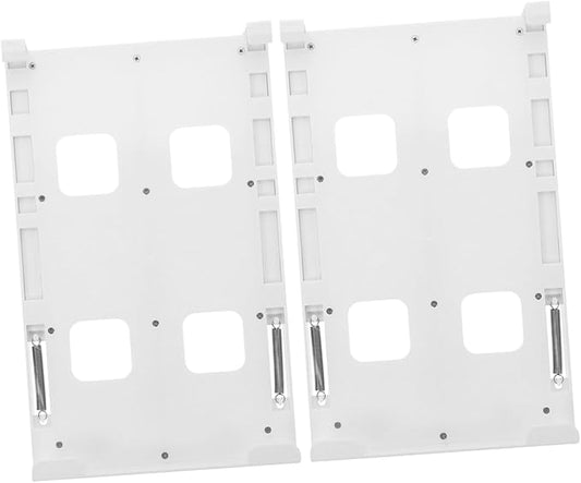 ARTIBETTER 2pcs Hanging Refrigerator Drink Organizer Dual Row Can Holder for Diameter Soda Beer Beverage Cans Sturdy Hips Material Storage Rack for Fridge Pantry