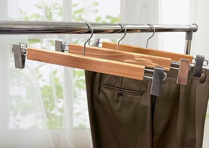 Cedar Elements Heavy Duty Cedar Pant Hangers/Skirt Hangers – 12/Box