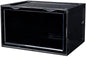 Shoe Boxes Clear Plastic Stackable, Harder Shoe Storage Boxes with Lids, Powerful Load-Bearing, Space Saving and Easy Assembly for Kids Men Women (Black)
