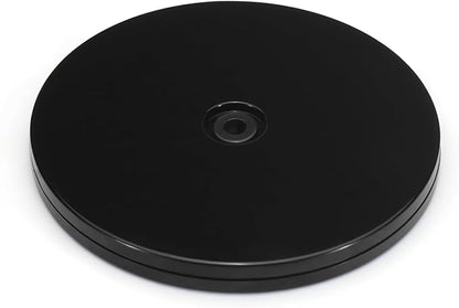 ASTIMESA 1 Pack PVC Lazy Susan Organizer 6 Inch, 360° Round Small Lazy Susan Turntable for Cabinet, Ball Bearing Spinning Rotating Fridge Tray for Cookie Potted Plants Display Black