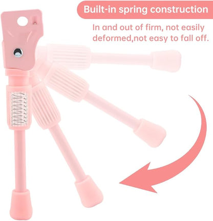 Bike Kickstand, Aluminum Alloy Bicycl-e Kickstand for 16 Inch Wheel Wheel Children's Bicycl-e,Single-Side Kick Stand Rear Mount Bikes Support Racks for Girls and Boys Bike(Pink)(Pink)