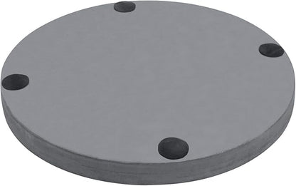 MyGift 16 Inch Round Gray Concrete Decorative Tray for Bathroom Vanity Counter, Living Room Coffee Table or Ottoman, Kitchen Countertop Decor, Candle Holder