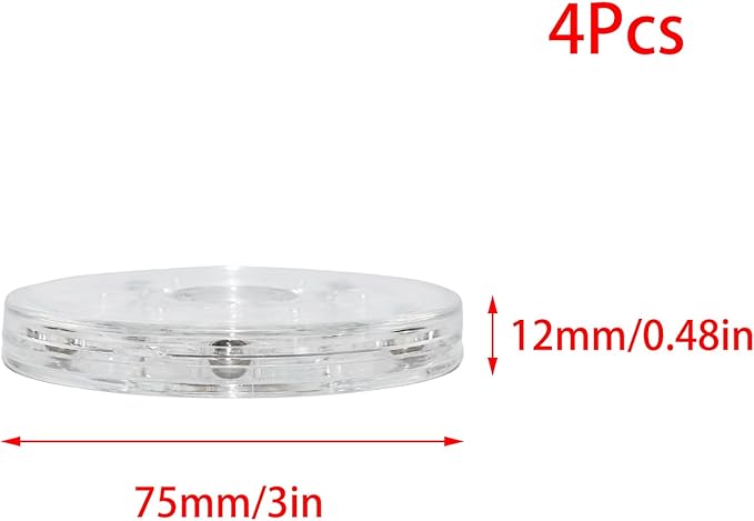 4PCS 3 inch Clear Small Lazy Susan Turntable Mini Lazy Susan Acrylic Ball Bearing Rotating Tray for Spice Rack Table Cake Kitchen Pantry