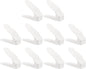 MECCANIXITY Shoe Slots Organizer 255x95x200mm Adjustable Double Layer Space Saving Shoe Rack Organizer for Closet (White, Pack of 36)