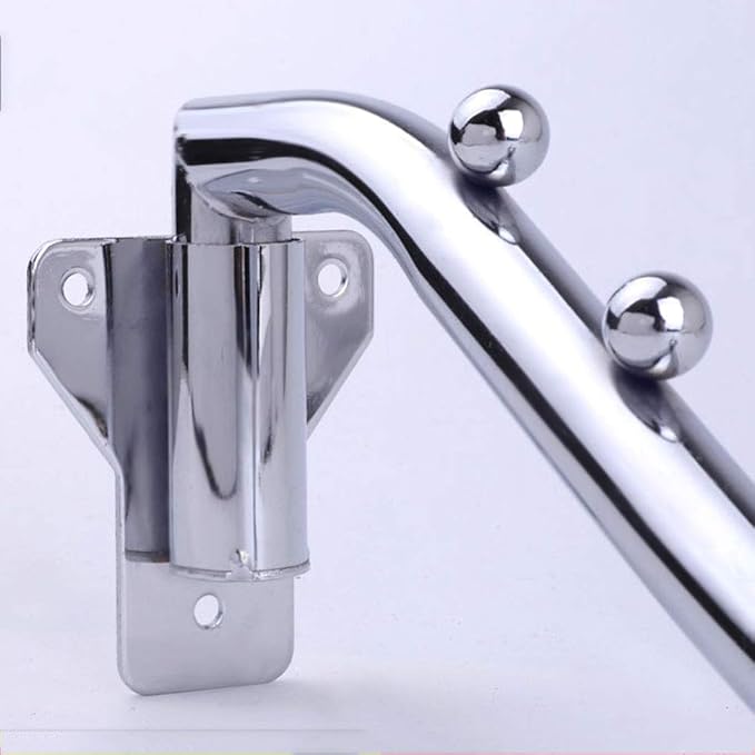 2 Pack Wall Mounted Folding Clothes Hanger Rack, Folding Hanger Detachable Sturdy Swing Arm Coat Hanger Stainless Steel Clothes Hook Closet Rod Clothing Holder Drying Racks for Bathrooms Laundry Room