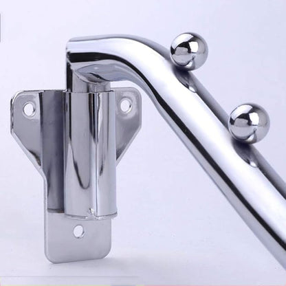 2 Pack Wall Mounted Folding Clothes Hanger Rack, Folding Hanger Detachable Sturdy Swing Arm Coat Hanger Stainless Steel Clothes Hook Closet Rod Clothing Holder Drying Racks for Bathrooms Laundry Room