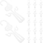 Alipis 20pcs Hanging Shoe Organizer Hooks Multi-Functional Plastic Display Hanger for Home and Retail Use for Sandals and Slippers Space-Saving Design