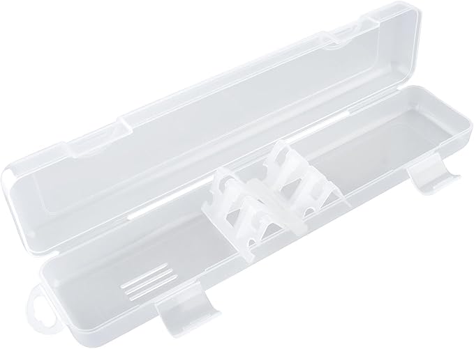 Transparent Tableware Storage Case, Portable Flatware Utensil Box, Clear Cutlery Organziers Container for Spoon Fork Chopsticks for Travel Camping Picnic (A)