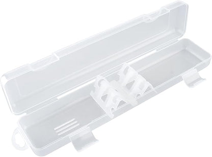 Transparent Tableware Storage Case, Portable Flatware Utensil Box, Clear Cutlery Organziers Container for Spoon Fork Chopsticks for Travel Camping Picnic (A)