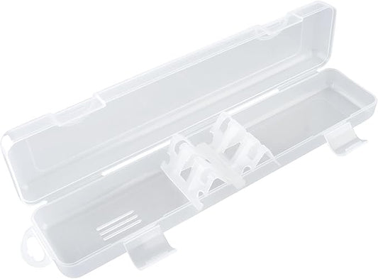 Transparent Tableware Storage Case, Portable Flatware Utensil Box, Clear Cutlery Organziers Container for Spoon Fork Chopsticks for Travel Camping Picnic (A)