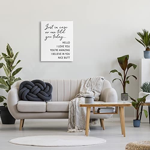 Stupell Industries Silly Flattery Funny Sassy, 24 x 30 Inch Canvas Wall Art - Image 4