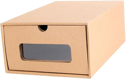 Alipis 6pcs Style Storage Container for Home Khaki Women's Shoes Organizer for Sneakers Boots and Accessories