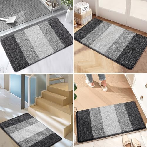 Kitinjoy Indoor Outdoor Door Mat, 54x24 Non-Slip Dirt Trapper Doormats - Image 6