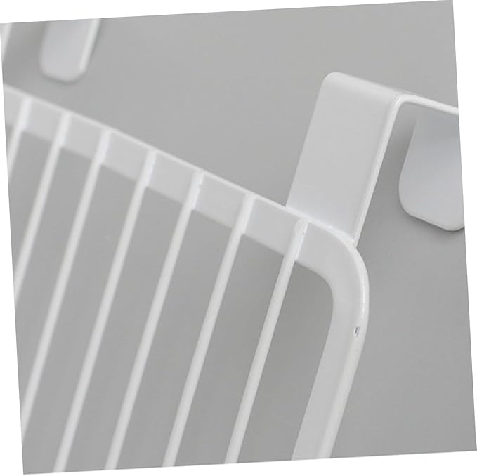 ULTECHNOVO Over the Cabinet Door Basket Nail Hanging Storage Rack for Kitchen Bathroom Strong Capacity Organizer for Condiments Versatile Use Cupboards Wardrobe Doors