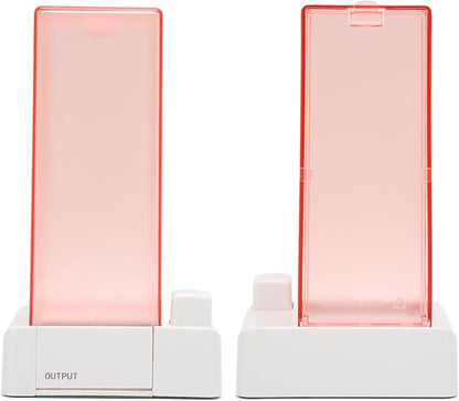 Automatic Cotton Pad Dispenser,Automatic Cotton Pad Holder, Cotton Pad Holder Organizer, Pink Transparent Appearance Easy Take PC Automatic Cotton Pad Storage, for Lint Free Nail Wipes, cotton pa