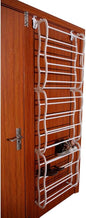 12 Layers Wall-mounted Shoe Rack Door Over Hanging Organizer White