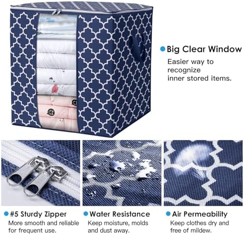 Storage Bags 8 Pack 100L Clothes Organization and Storage Containers - Image 3