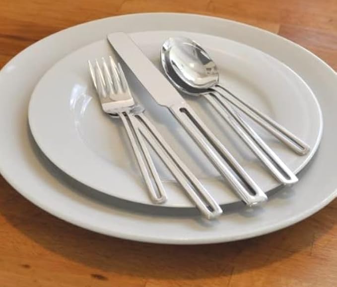 St. James The Rack 42pc 18/10 Stainless Steel Flatware Set on Hanging Rack