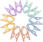 10 Pieces Travel Hangers Travel Accessories Portable Folding Clothes Drying Rack for Traveling(Colorful)