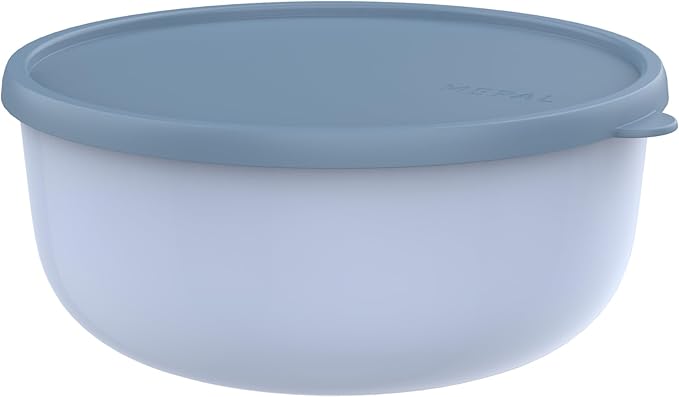 Mepal - Lumina Microwave Cookware - Food Storage Containers with Lid for Fridge, Freezer, Steamer & Microwave - Microwave Bowls with Lid - Storage Box - 3000 ml - Nordic Blue