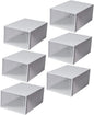ABOOFAN 6pcs Plastic Shoe Box Storage Containers Stackable Sneaker Case Footwear Box Detachable Design