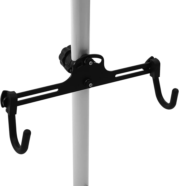 LYNICESHOP Bike Stand, 3 Bike Storage Rack Vertical Bracket for Bicycles, 360° Adjustable Hook Indoor Bike Storage Pole Stand for Garage Indoor Apartment