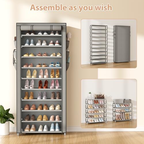 VTRIN Vertical Shoe Rack Organizer Tall Shoe Rack for Closet Entryway - Image 5