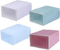 4pcs Sneaker Containers Disassembled Storage Boxes over The Door Shoe Storage Organizer