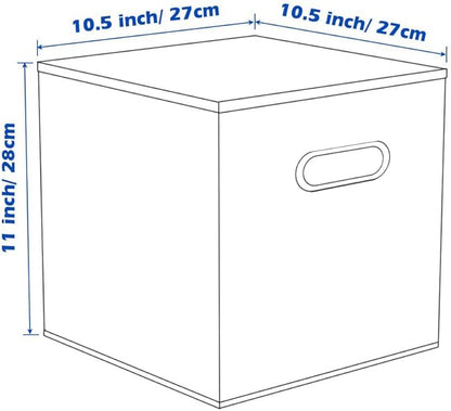 ShellKingdom Storage Bins, Foldable Fabric Storage Cubes And Cloth Storage Organizer Drawer with Metal Handle For Closet And Toys Storage, 11 X 10.5 X 10.5 INCH, 6 Pack (Beige)