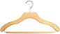 NAHANCO Contemporary Collection: Wooden Suit Hanger with Bar, 17" Natural (Pack of 100)