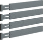 4 PCS Drawer Divider, 17"-22" Adjustable Bamboo Drawer Dividers Organizers, Expandable Separators for Kitchen, Clothes, Dressers, Home, Office, Gray